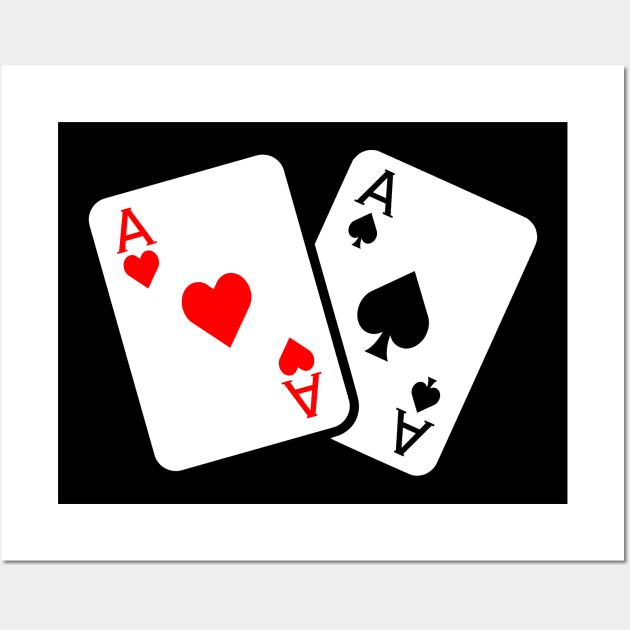 Playing Cards - Ace Wall Art by Bohnenkern